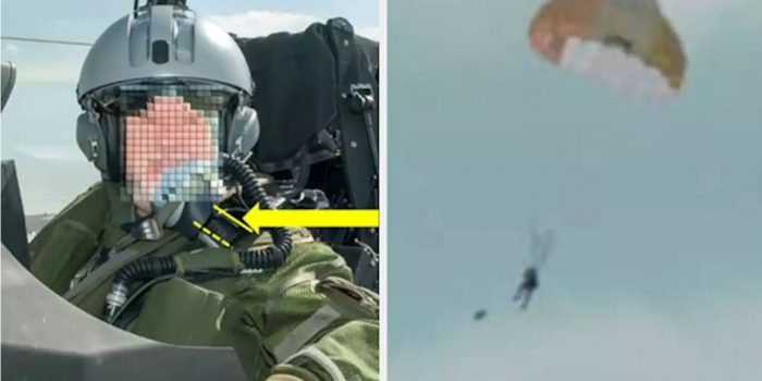 This Passenger On A Fighter Jet Accidentally Ejected Himself Mid-Flight