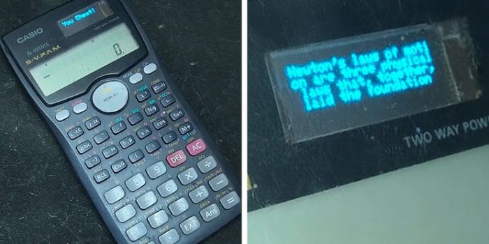 This Casio Calculator Is A Sophisticated Cheating Gadget