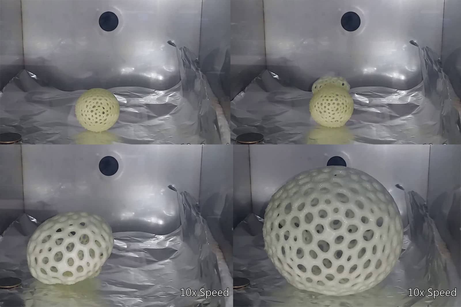This 3D Printed Foam Can Expand 40 Times Its Volume