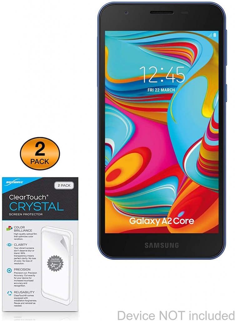 10 best screen protectors for Samsung Galaxy A2 Core