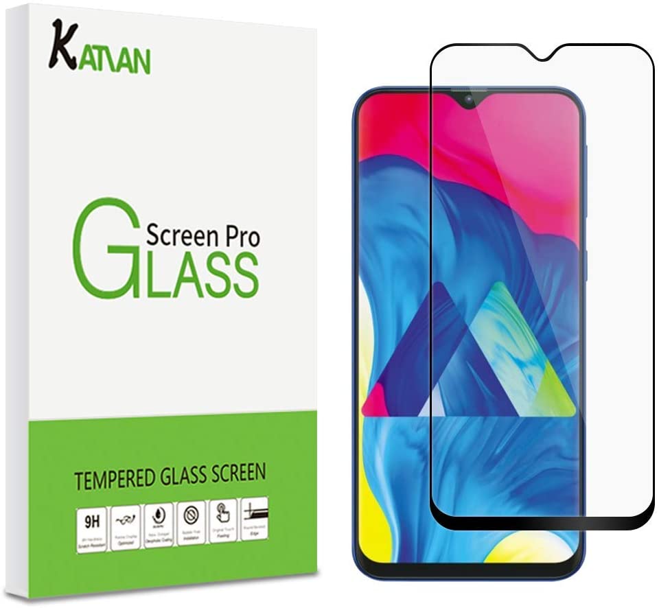 9H Hardness Shock Absorbent High Transparency Tempered Glass Screen Protector for Samsung Galaxy M10 CUSKING Screen Protector for Galaxy M10 2 Pack 
