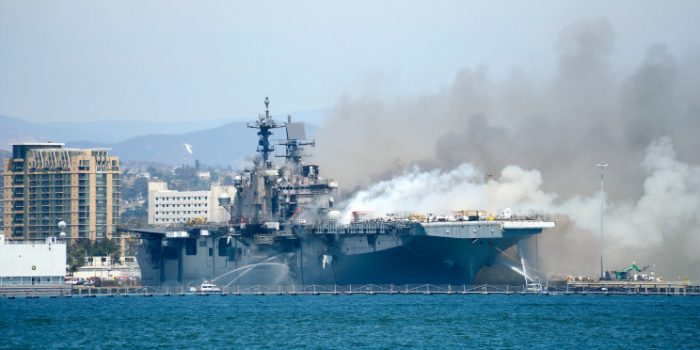 USS Bonhomme Richard Fire Shown In Images