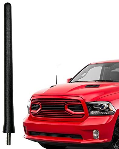 Maxracing Short Aluminum Antenna Compatible with 09 to 2020 RAM 1500 