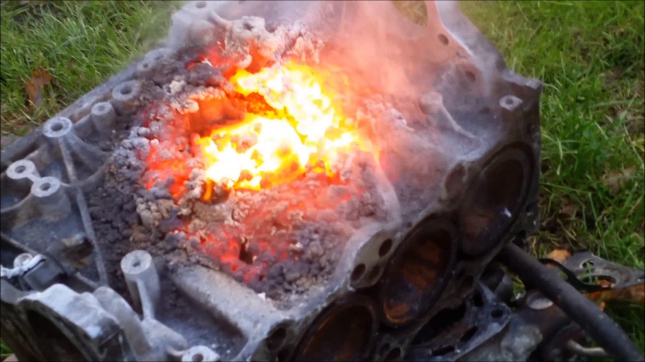 Watch What Happens When Molten Thermite At 3632 °F Meets Wa