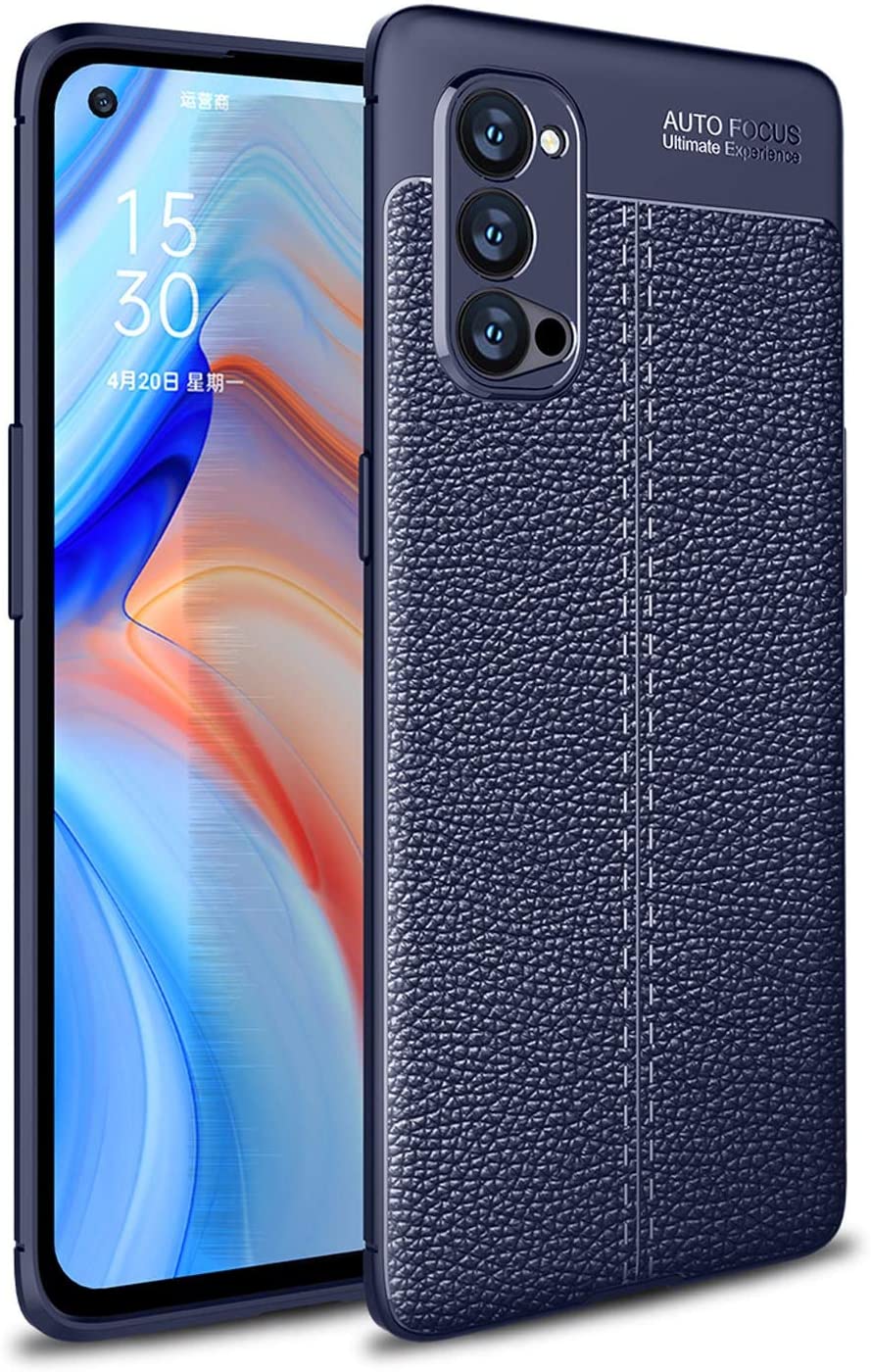 Custodia In Pelle Con Disco Per OPPO Reno4 Pro 5G - Colore Arancia
