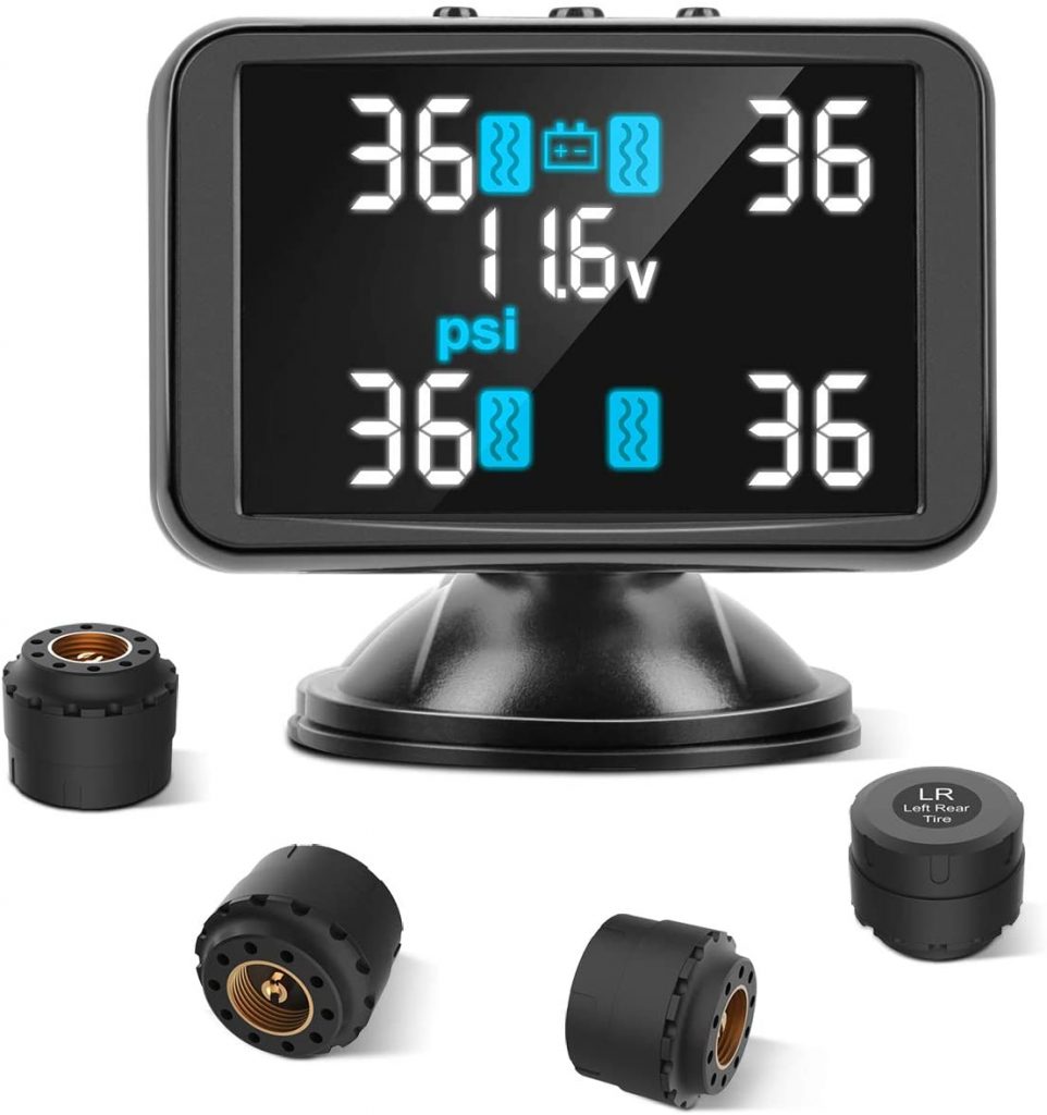 Bluetooth Car TPMS Tire Pressure Monitor System BT-4.0 BLE For IOS Or Android UK | UK