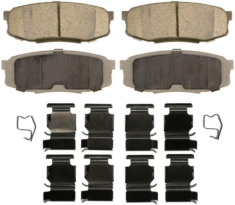 TRQ Ceramic Brake Pads Set For 2022 Toyota Tundra - Front & Rear Complete Kit