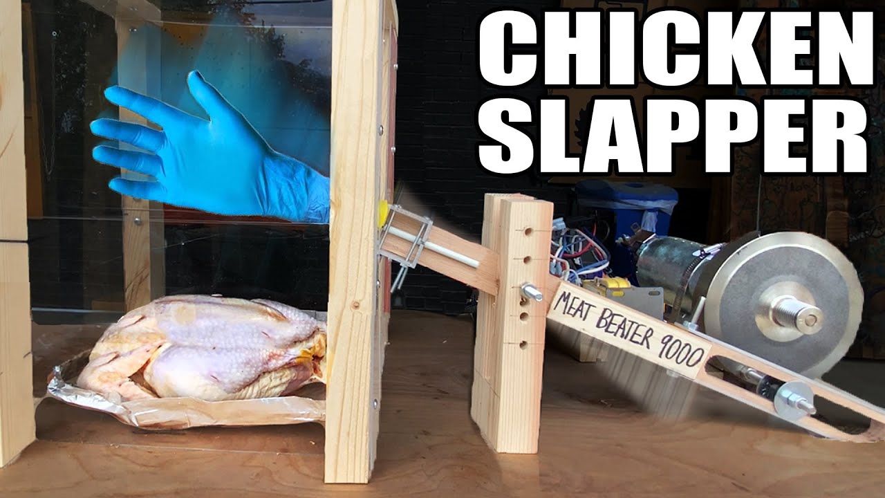 Youtuber Cooks A Raw Chicken Using A Slapping Robot