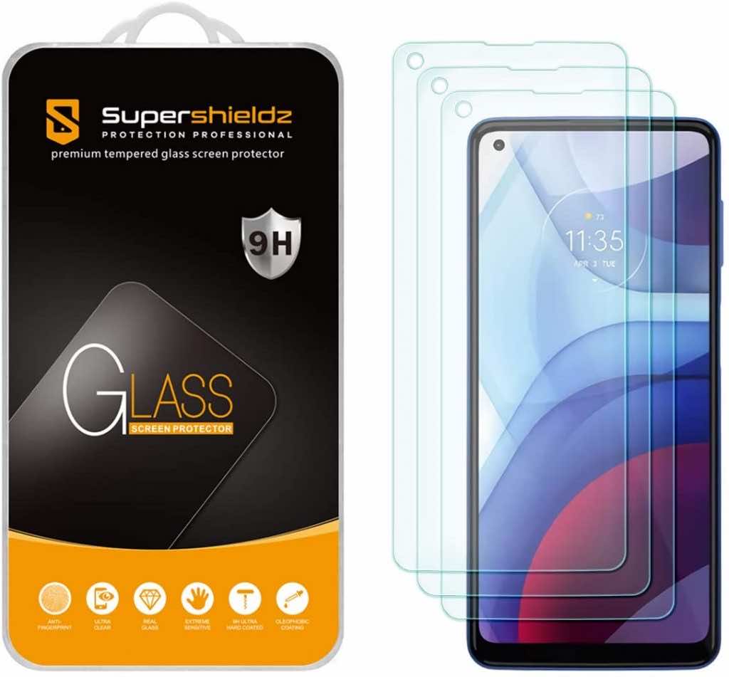 Installation Frame UniqueMe compatible for Moto G Power 2021 2+2 Pack Screen Protector Tempered Glass and Camera Lens Protector, Case Friendly Bubble Free Not for Moto G Power 2020