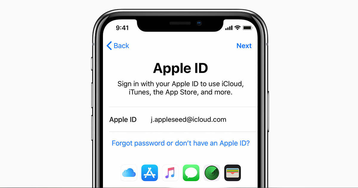 Как привязать айфон к apple id