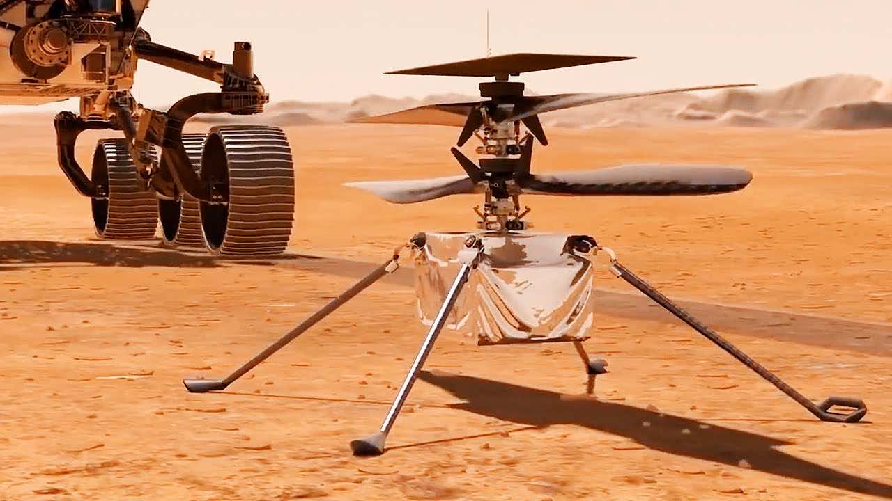 helicopter drone mars