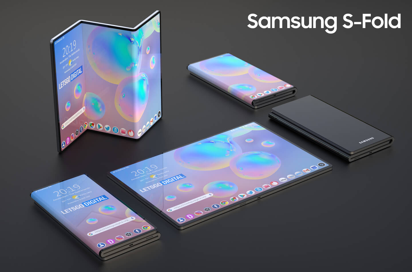 Samsung Shows Off Its New Foldable and Rollable Displays W