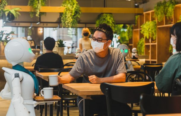 This Cafe In Japan Has Robot Waiters That Are Controlled By