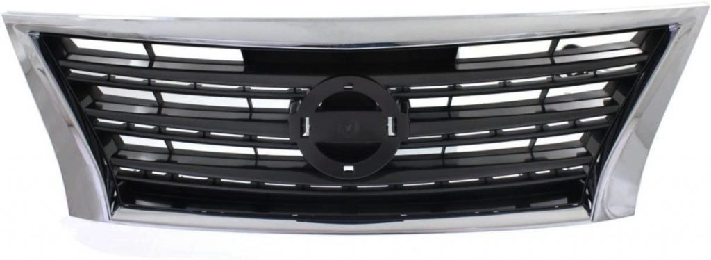 Perfit Liner New Front Chrome Black Grille Grill Compatible With NISSAN Sentra Fits NI1200237 62070ZT50A 