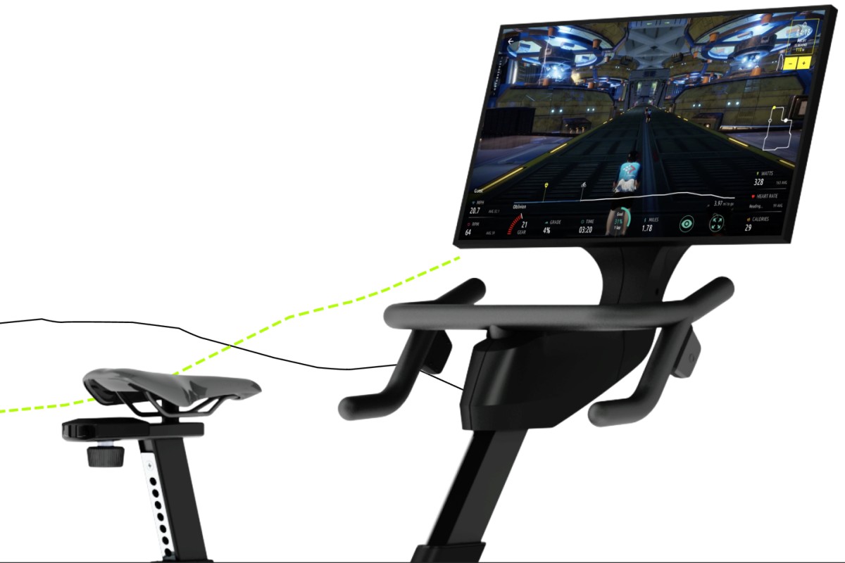 This New Smart Stationary Bike Comes With Video Games That Y