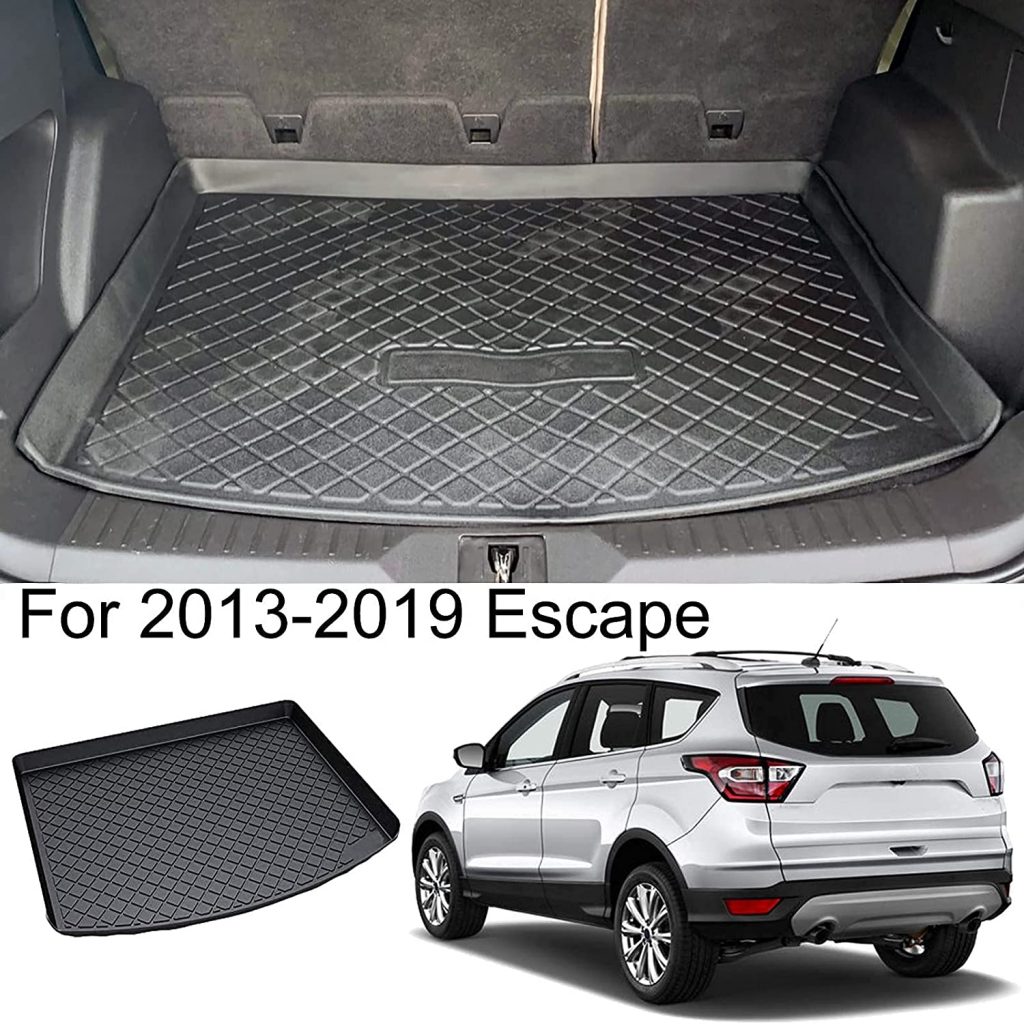 KUST Rear Trunk Mat Cargo Liner TPO All Weather Trunk Cargo Mat for Ford Escape 2020 2021 