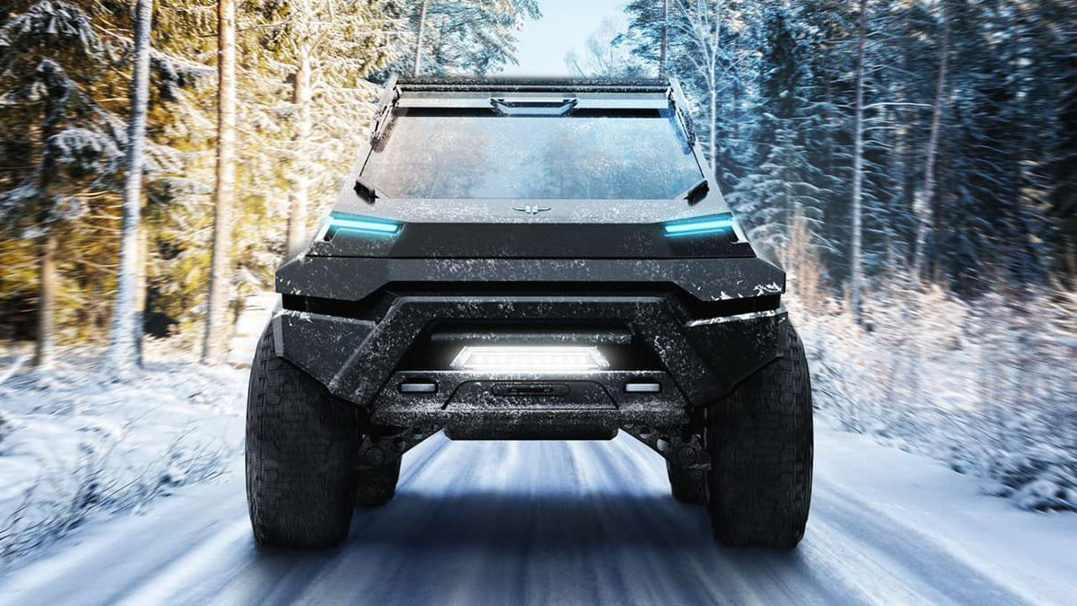 This New Electric Truck Concept Features Bat Wing-Inspired S