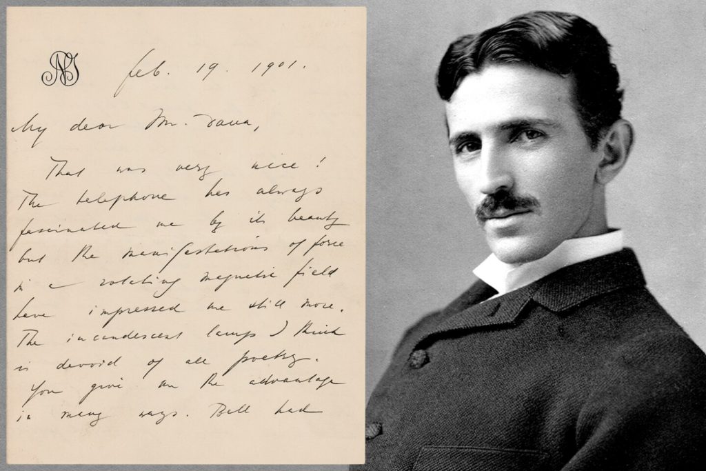 Tesla's letter