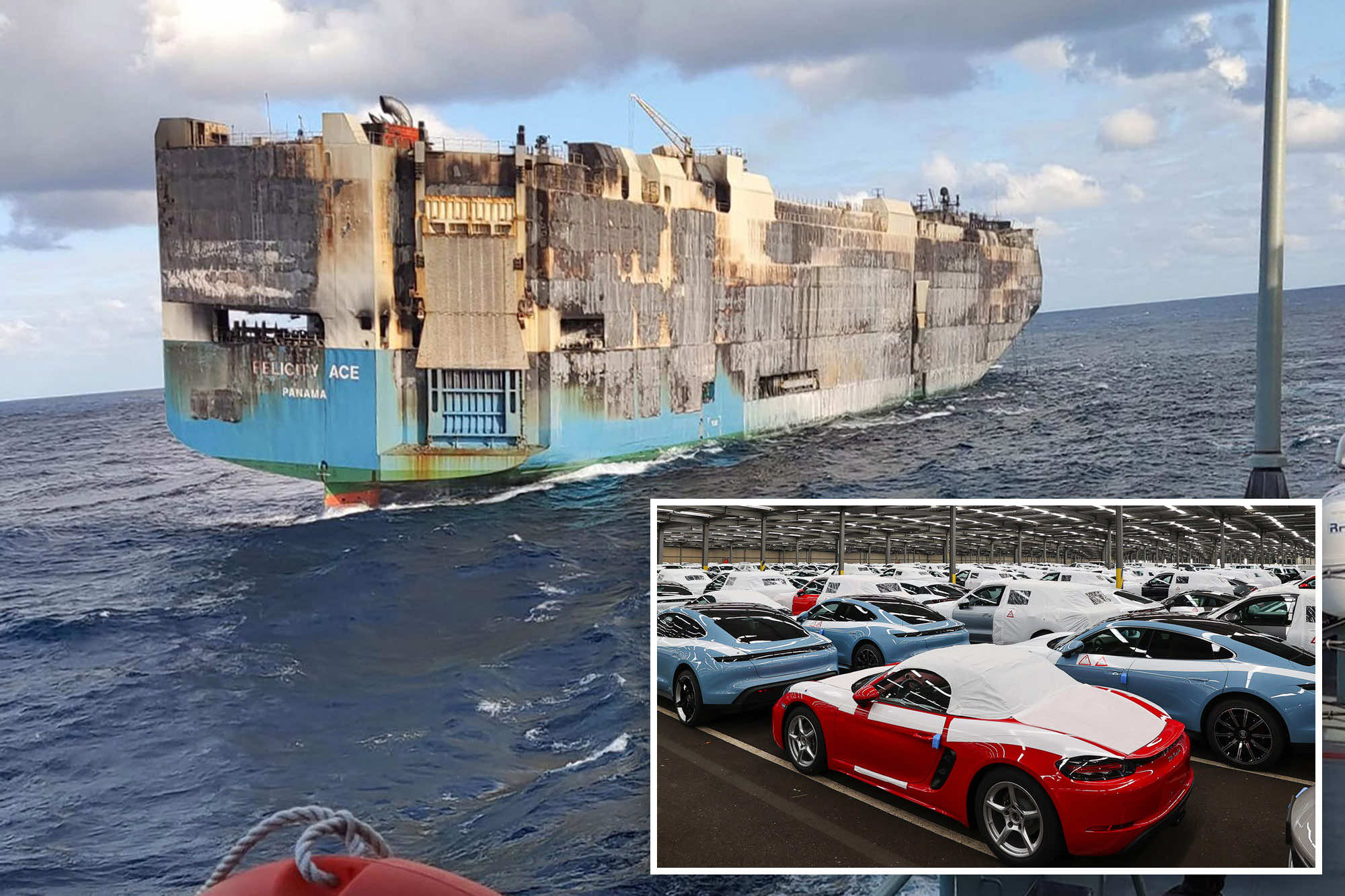 The Burning Cargo Ship Full Of Luxury Cars Has Finally Sunk
