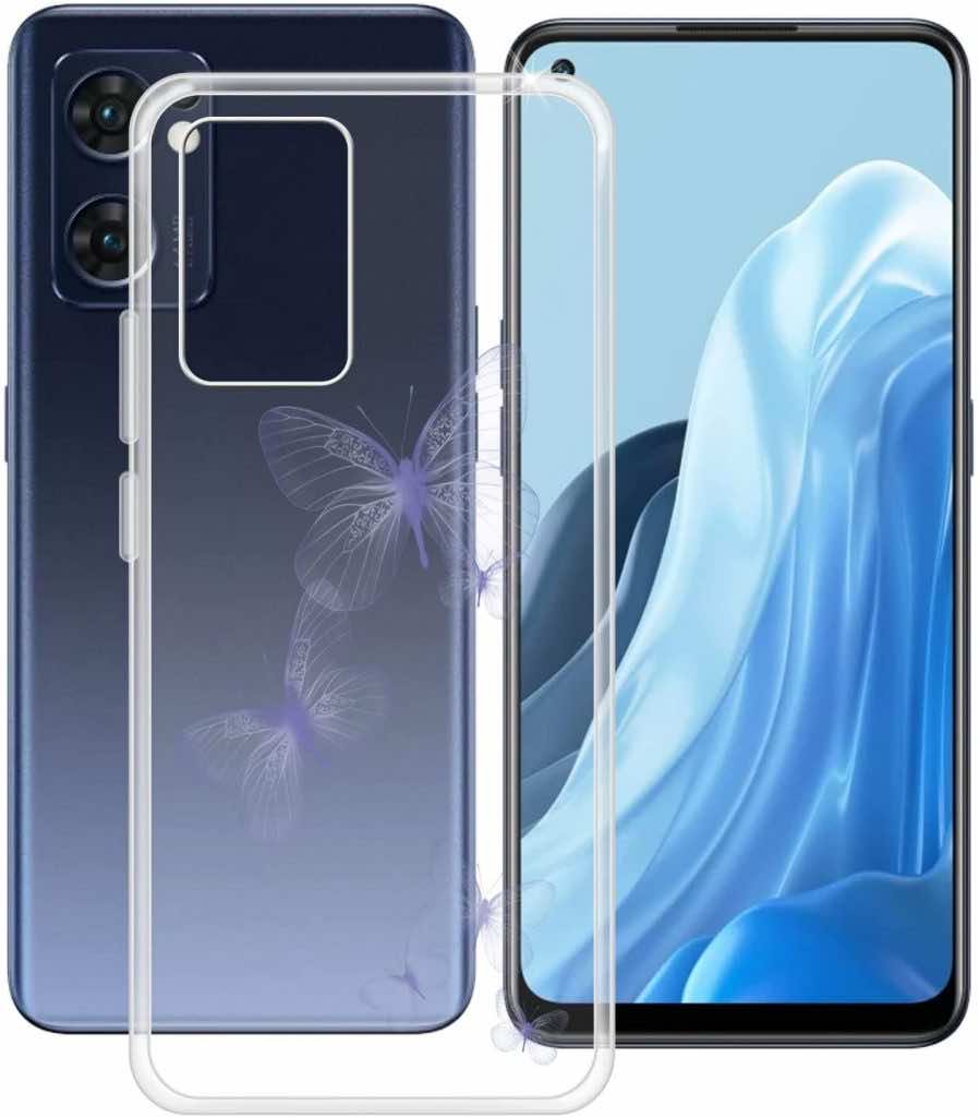 SDTEK Case for Oppo Find X5 Lite Gel Clear Cover + Glass Screen Protector