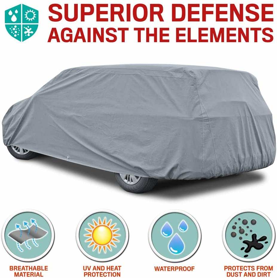 Hyundai Santa Fe Ultimate Weather Protection Breathable Waterproof Car MPV 4x4 Cover 485 x 195 x 185 cm 