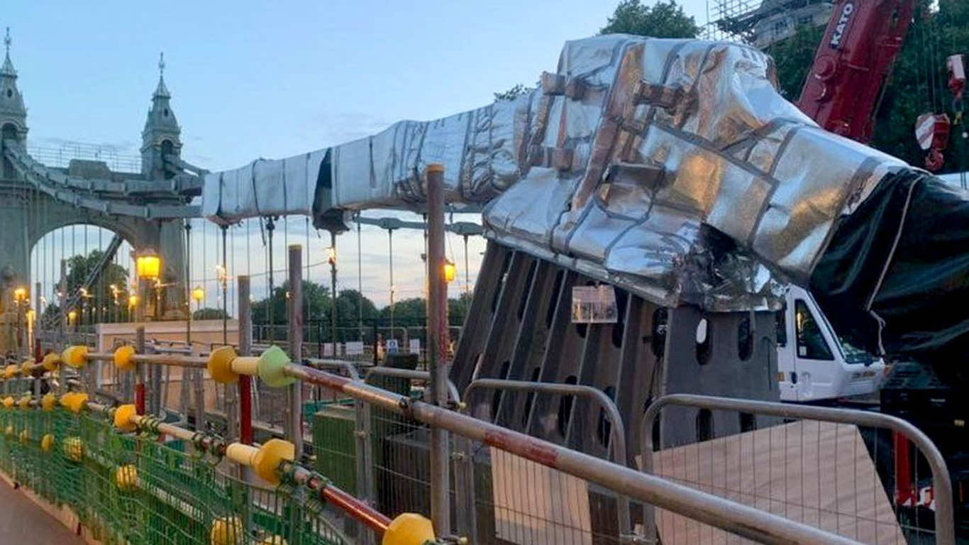 This Historic Bridge In London Has Been Wrapped In Foil To P