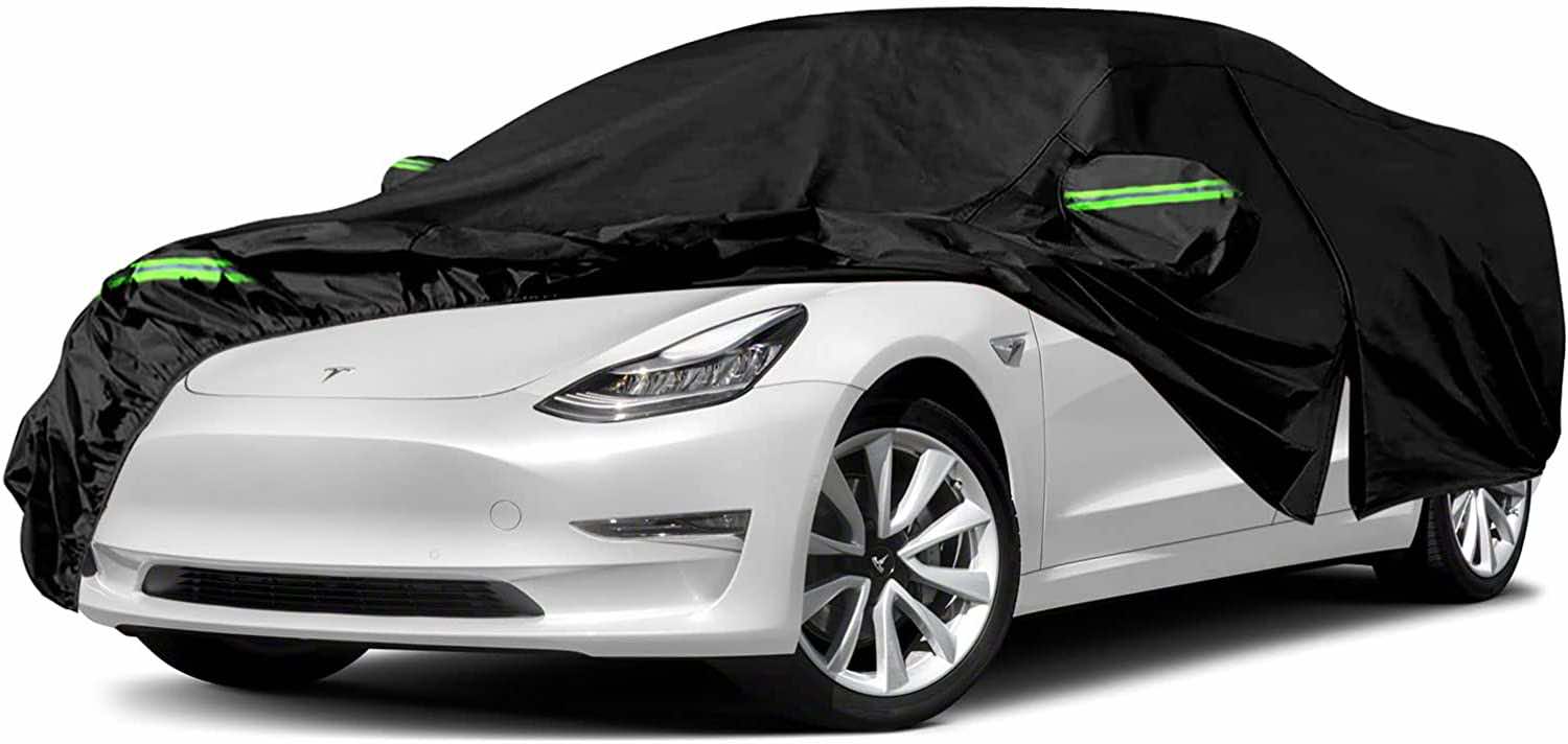 XtremeCoverPro Car Covers Ready fit for Tesla Model 3 Sedan 2018 UV Protection Vehicle Accessories Breathable Car Cover Indoor Outdoor Protection 