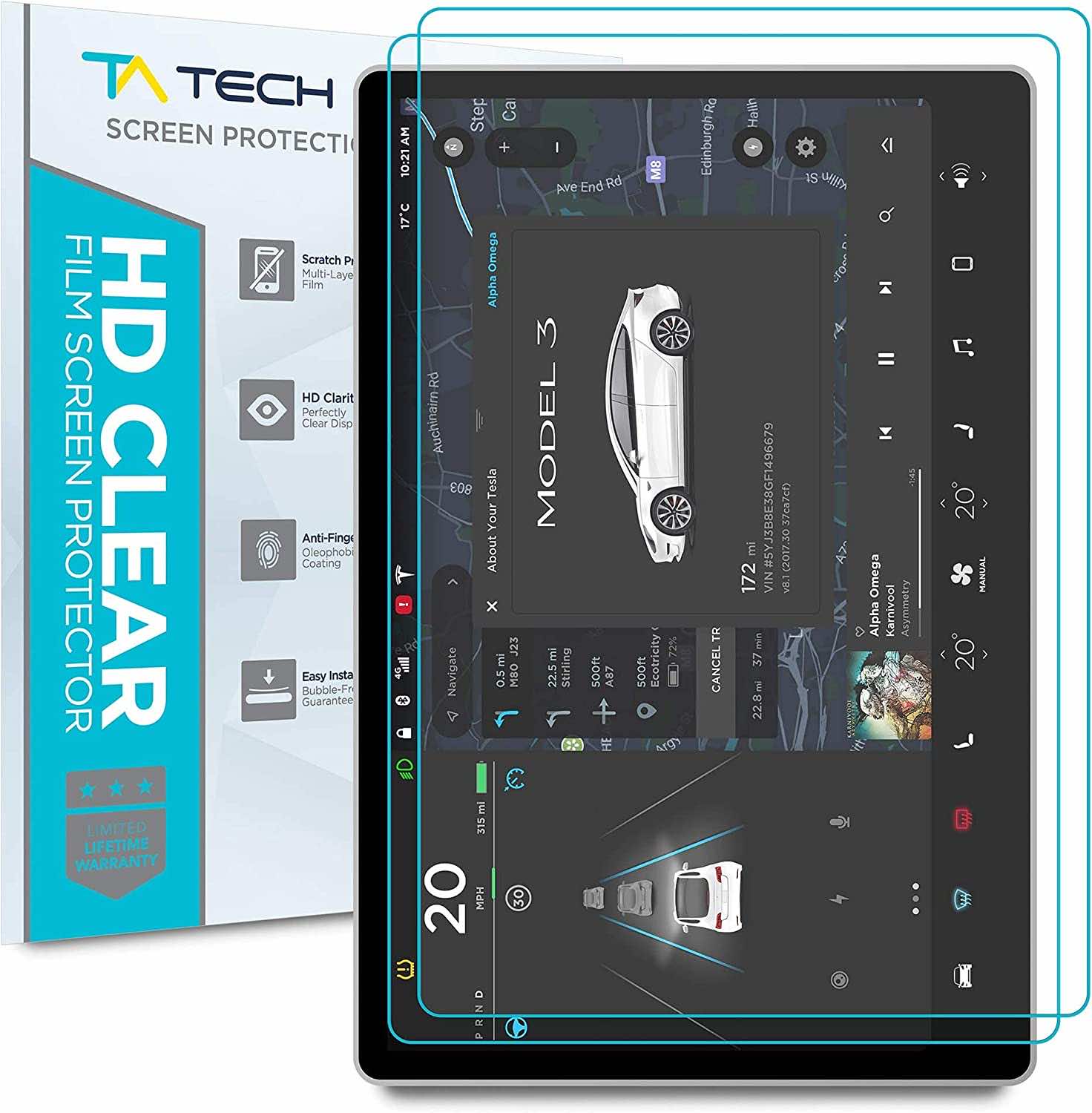 10 Best Screen Protectors For Tesla Model 3