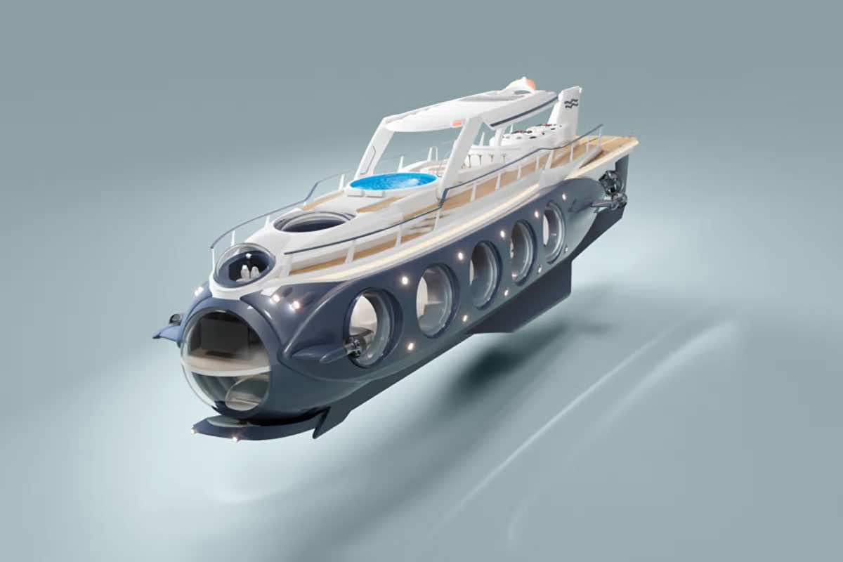 super yacht that looks like a submarine