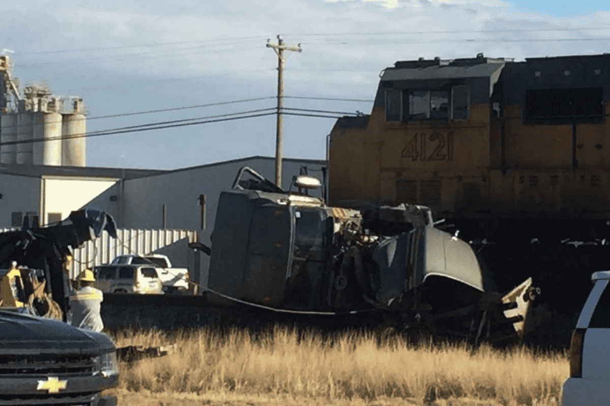 Watch A Train Hit A Truck And Toss 50,000lbs Of Cargo Like A