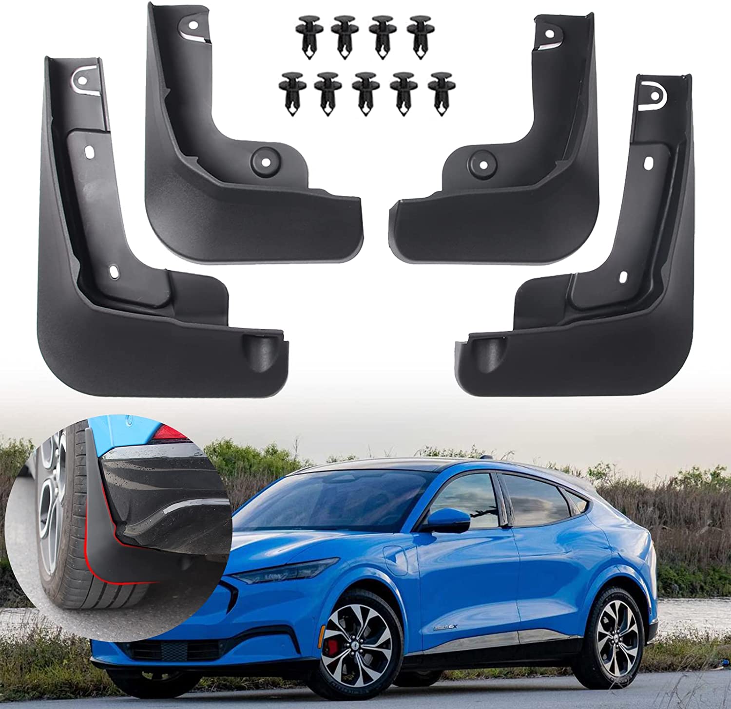 10 Best Mud Flaps For Ford Mustang MachE