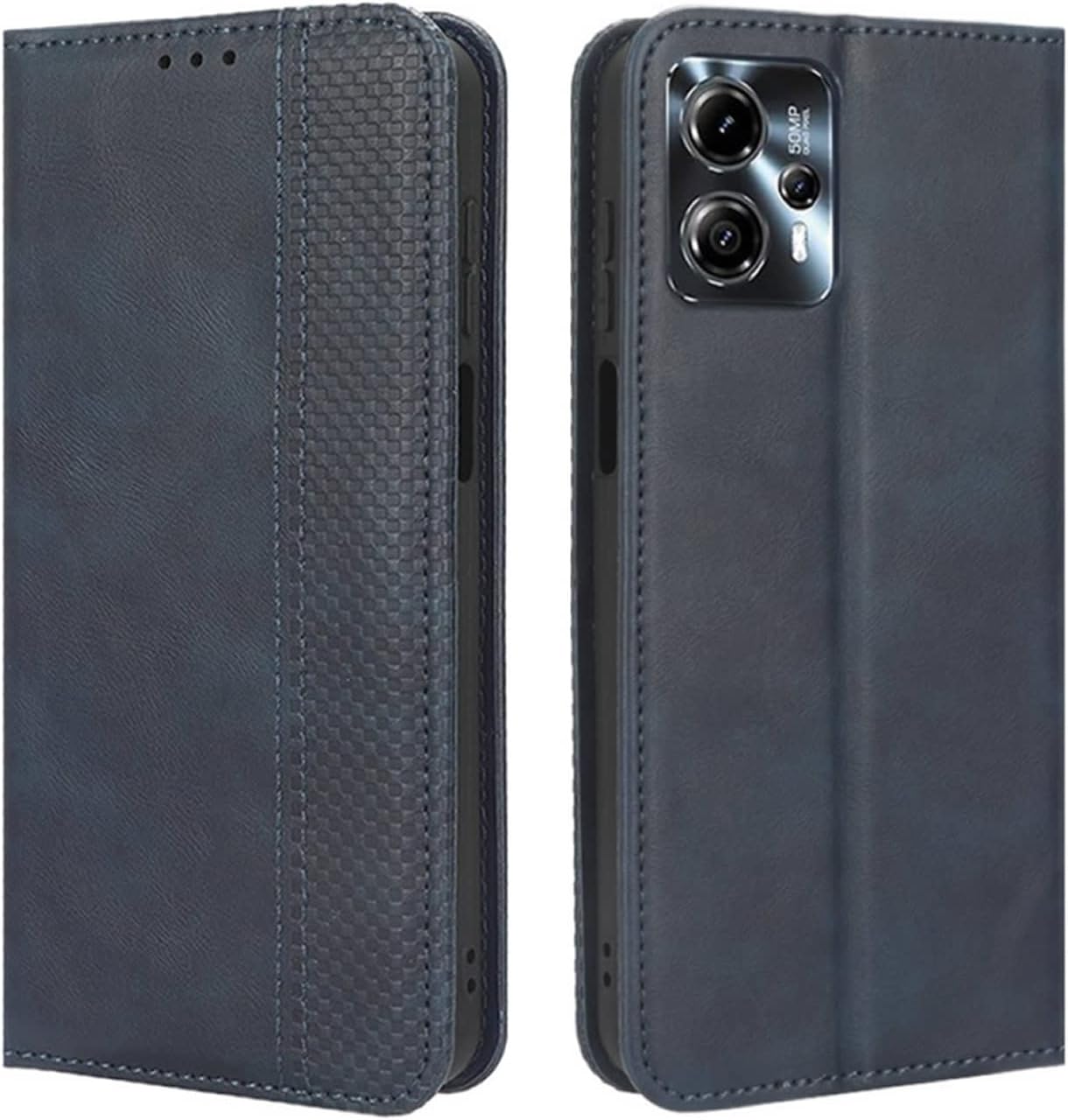 WOBURN Leather Folio Cover per Motorola Moto G13