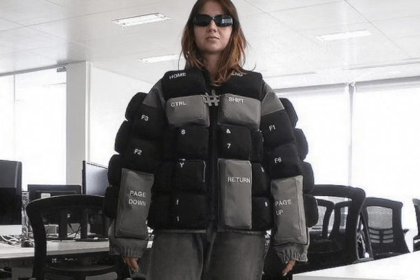This Keyboard-Inspired Puffer Jacket Can Be Yours For Just